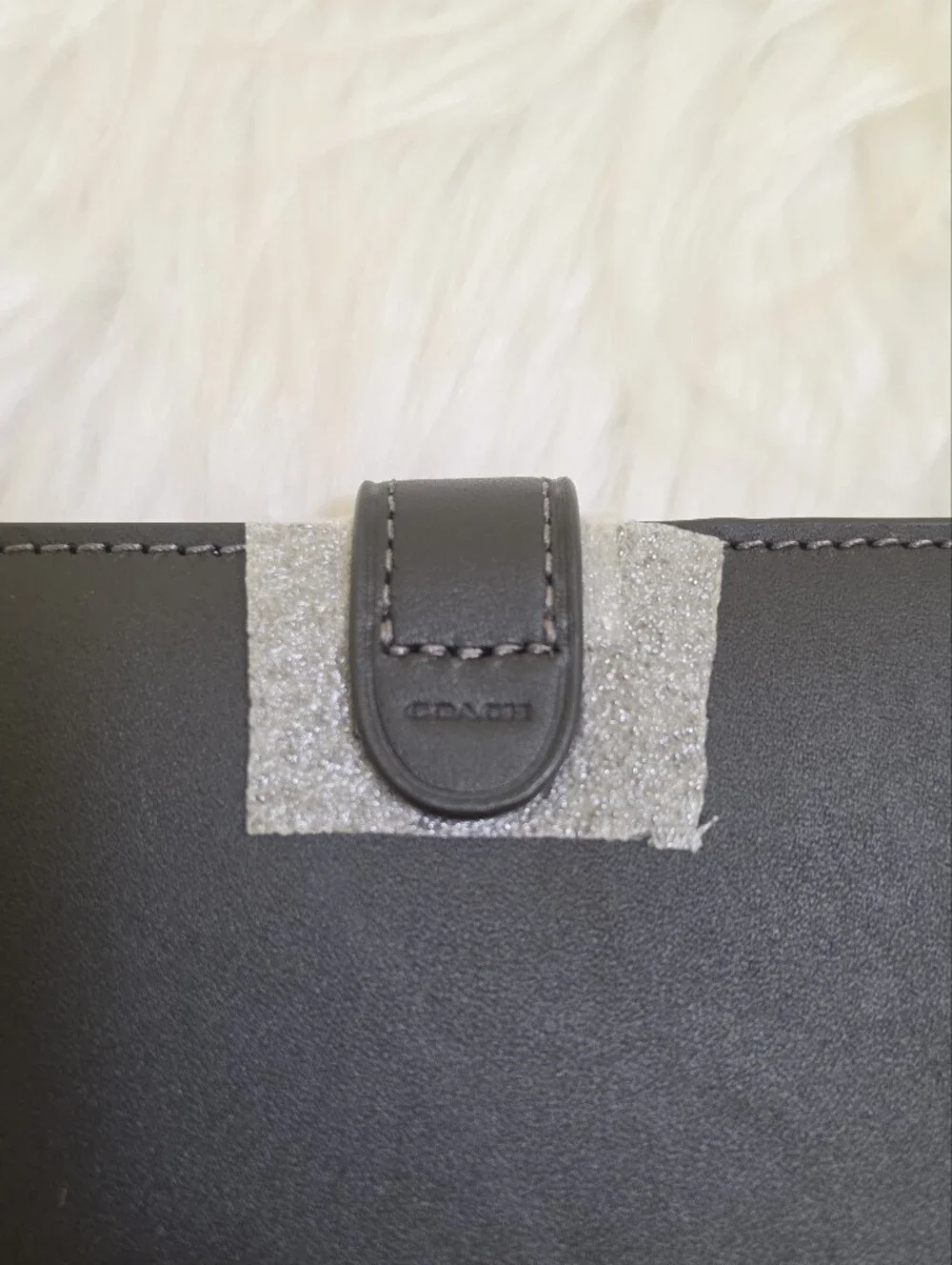 New Coach Glovetanned Leather Black Turnlock Notebook
